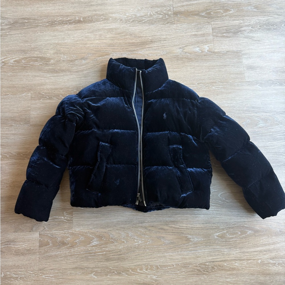 Ralph Lauren Velvet Quilted Down Jacket